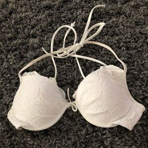 Victoria’s Secret White Lace Push-Up Bikini